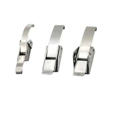 Imagem de Gancho de arco de aço inoxidável tipo puxador automático equipamento mecânico isolamento de porta fivela balde 1 peça (aço inoxidável-201)