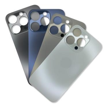 Imagem de Tampa Traseira De Vidro Para iPhone 15 Pro Titânio Premium (Preta)