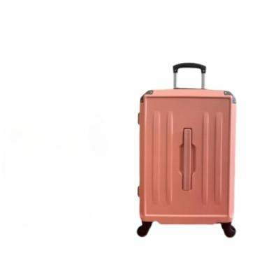 Imagem de Mala de Viagem com Rodinhas 360° Rígida com Cadeado – Tamanhos PP a G – Bagagem Resistente para Viagem(ROSA (G) - 323)