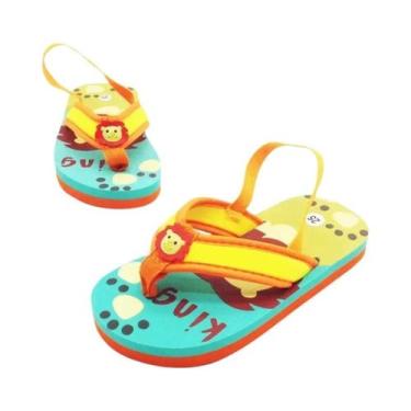 Imagem de Chinelos De Verão Para Crianças Com Estampa De Animais Antiderrapantes