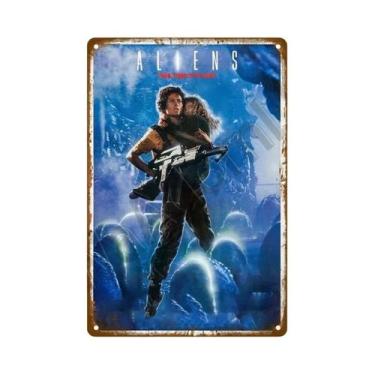 Imagem de Placa De Metal Retrô Vintage, Pôster De Filme, Decoração Estética Para