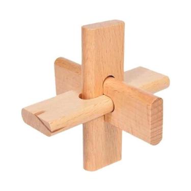 Imagem de Quebra-Cabeças De Madeira Para Crianças, Clássico SanTong Luban Lock, 