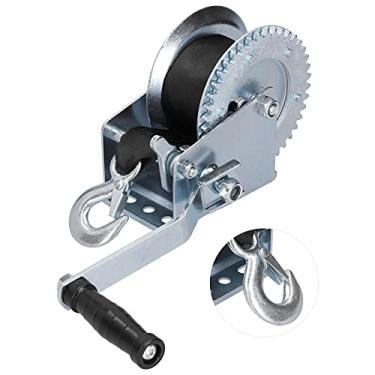 Imagem de HUIOP Guincho Manual 1200lbs, Guincho Resistente, Estrutura de Aço Carbono de Alto Desempenho, Alça 8m, Reboque Barco, Fácil Instalação