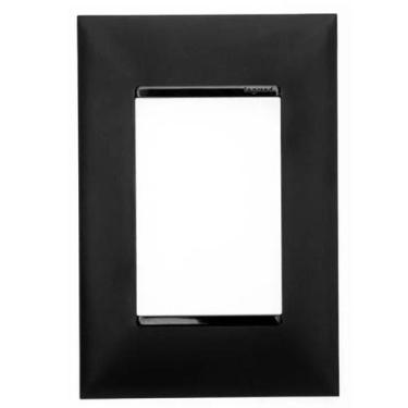 Imagem de Placa 4x2 3 Postos Pial Plus+ Legrand Preto 618503PT