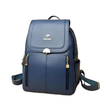 Imagem de Mochila De Couro Macio De Grande Capacidade Para Mulheres, Bolsa Versá