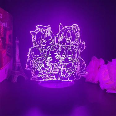 Imagem de Luz noturna USB As duas lebres e seu gato branco Master Chu