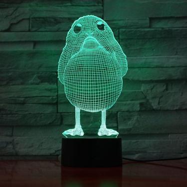 Imagem de Luz noturna 3D Angry Birds acrílica brilhante para crianças