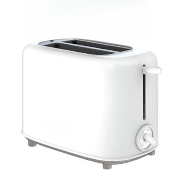 Imagem de Torradeira Elétrica 750W 110V/220V – Compatível com Todo o Brasil, Ideal para Café da Manhã Doméstico (Branco,110v)