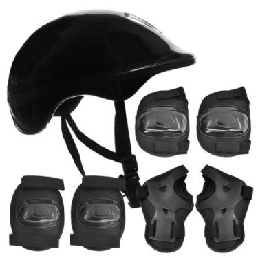 Imagem de Kit De Proteção Capacete Cotoveleira Joelheira Munhequeira - Dm Radica