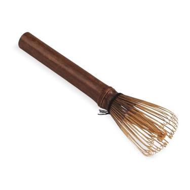 Imagem de BambooMN japonês Matcha Whisk Chasen cabo longo, Preto, 1
