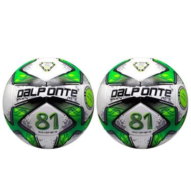 Imagem de Kit 02 Bola De Futebol Society Dalponte 81 Nitro Microfibra Costurada À Mão-Masculino