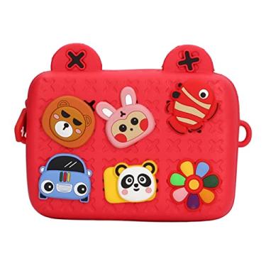 Imagem de Mochila de maré Infantil, Estojo de Câmera Infantil, Anti-incrustante Leve, Acabamento Fino para Presente de Feriado (Vermelho)