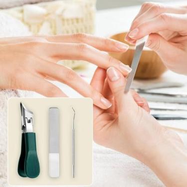Imagem de Cortador de unhas | Conjunto de cortador de unhas bico de águia | Ferramenta inclinada de aço inoxidável com design anti-respingos para mulheres, idosos e adultos, manicure e pedicure