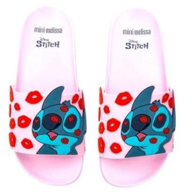 Imagem de Chinelo Infantil Menina Slide Flowing Stitch Mini Melissa-Feminino