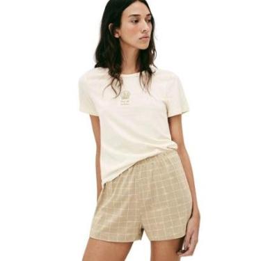 Imagem de Pijama Curto Hering Concha Bege-Feminino