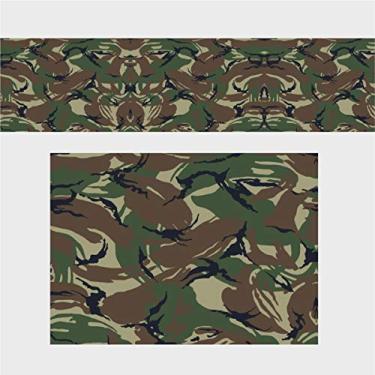 Imagem de Adesivo Camuflado Camuflagem Militar Verde Marrom 2,00x0,50