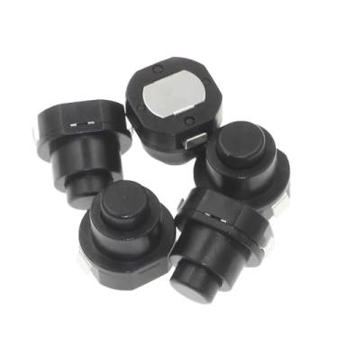 Imagem de 100 peças 1010x pequeno interruptor de lanterna circular interruptor de botão de fonte de alimentação KAN-10A botão de travamento automático interruptor liga/desliga