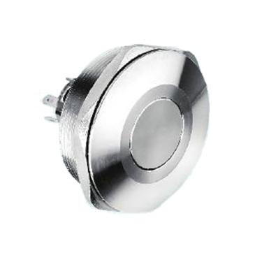 Imagem de POWTAXBJGD Interruptor de botão liga/desliga de aço inoxidável 1NO1NC IP67 de 40 mm com diâmetro de 40 mm para montagem com furo e terminal de pino de metal