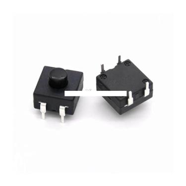 Imagem de 10 LEDs de luz de tocha DIP-4 pinos pés dobrados 1212-114C 12 x interruptor de botão liga/desliga de 12 mm