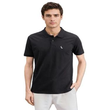 Imagem de Polo Slim One Reserva, M, Preto