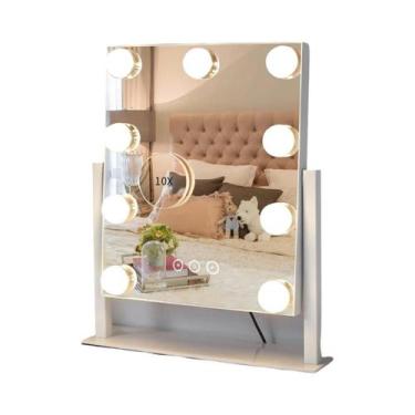 Imagem de Espelho De Maquiagem LED Vanity Hollywood Com 9 Luzes, Iluminação Em 3