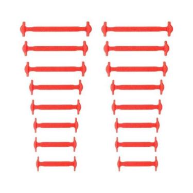 Imagem de Cadarços Elásticos De Silicone Unissex 16 Peças Sem Amarração Para Tod