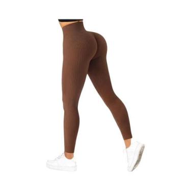 Imagem de Calças De Yoga Femininas De Cintura Alta, Leggings De Fitness Sem Cost