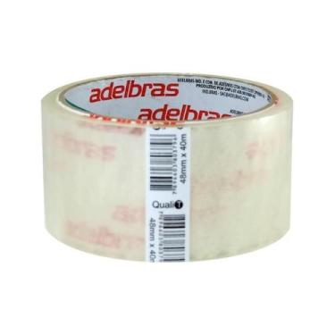 Imagem de 12 Fitas Adesivas Pvc 40M X 48Mm Embalagem Caixa De Papelão. - Adelbra