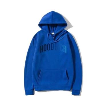 Imagem de Moletom Masculino Casual Solto Com Estampa Hip Hop, Estilo Streetwear,