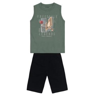 Imagem de Conjunto infantil menino de basquete Brandili-Masculino