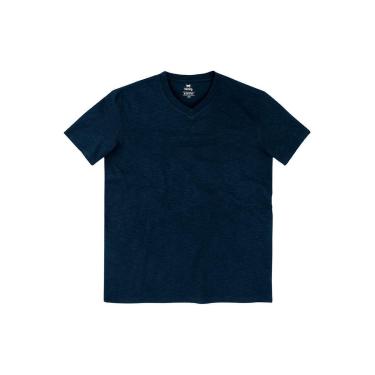 Imagem de Camiseta Básica Flamê Com Decote V Masculina-Masculino