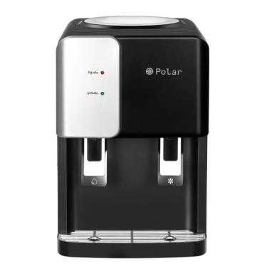 Imagem de Bebedouro Eletrônico Polar Preto - Água Natural e Gelada, 220V