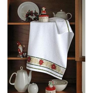Imagem de Kit 2 Panos de Copa Natalino Jacquard Vida Dohler