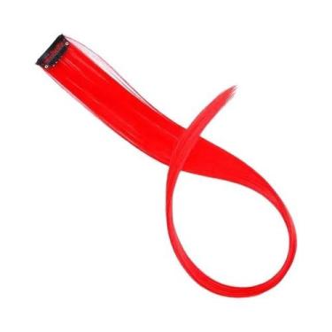 Imagem de Extensão De Cabelo Sintético Longo E Colorido Em Cores Arco-Íris, Roxo