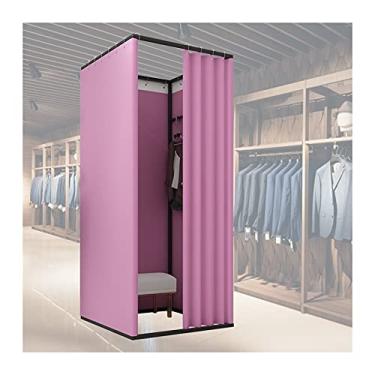 Imagem de Tenda de privacidade portátil para provador - vestiário móvel com proteção blackout, design de chão para eventos ao ar livre, uso no escritório e shopping, 10 cores disponíveis