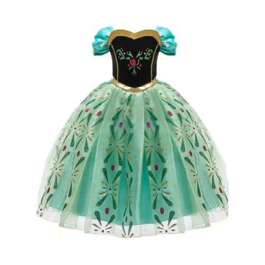 Imagem de Fantasia De Princesa Para Meninas Vestido Anna Roupas De Verão Para Cr