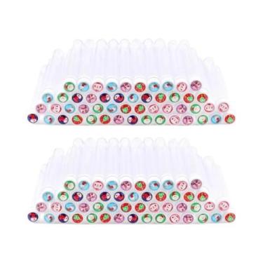 Imagem de Tubos Reutilizáveis Para Escovas De Cílios De Natal Com Varinhas De Rí