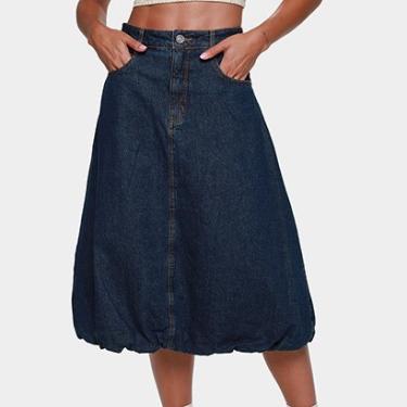 Imagem de Saia Jeans Colcci Casual Feminina-Feminino