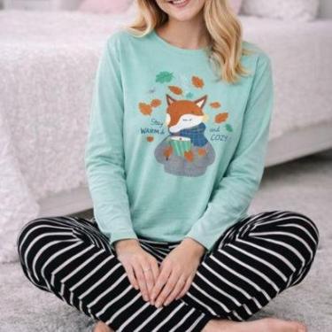 Imagem de Pijama Feminino Manga Longa Raposa Malwee-Feminino