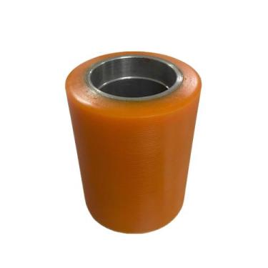 Imagem de Roda de Ferro com Poliuretano de Carga Simples 74mm x 100mm para Rolam