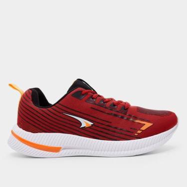 Imagem de Tênis Tryon Coach Masculino, Vermelho, Laranja, 40