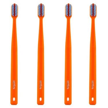 Imagem de Escova Dental Ortodontic Cerdas Macia - 4 unid - Klin, Laranja