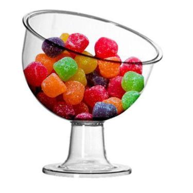 Imagem de Taça Inclinada Pequena Acrilico 400ml Redonda - TRES TRIANGULOS