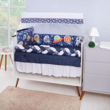 Imagem de Kit Berço Americano Almofadinhas Bebê Menino 13 peças - Avm Enxovais, 