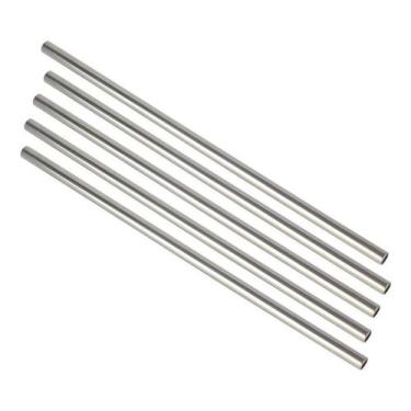 Imagem de Kit 300 Canudo Reutilizável Aço Inox Ecológico Reto/ Curvo - Não Infor