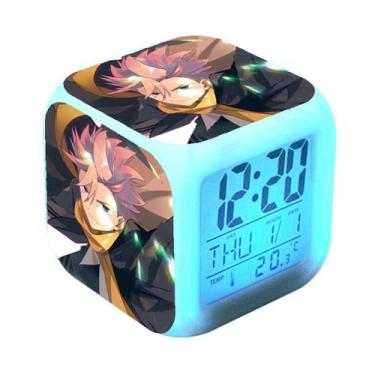 Imagem de Relógio digital LED Alien Invasion Square com despertador Fun - yiweis