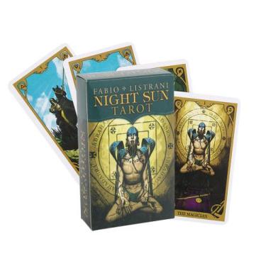 Imagem de Jogo de cartas Night Sun Tarot Mini Family com cartas de baralho de ta
