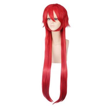 Imagem de Peruca de cosplay preta Butlers Grills Sutcliffs Sutcliffs Synthetic H