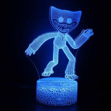 Imagem de LED Night Light Poppys Playtime 3D que muda de cor para crianças - yiw