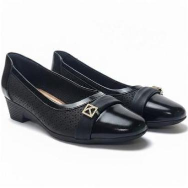 Imagem de Sapato Anabela Confortável Piccadilly Maxi Ativa Circulação-Feminino